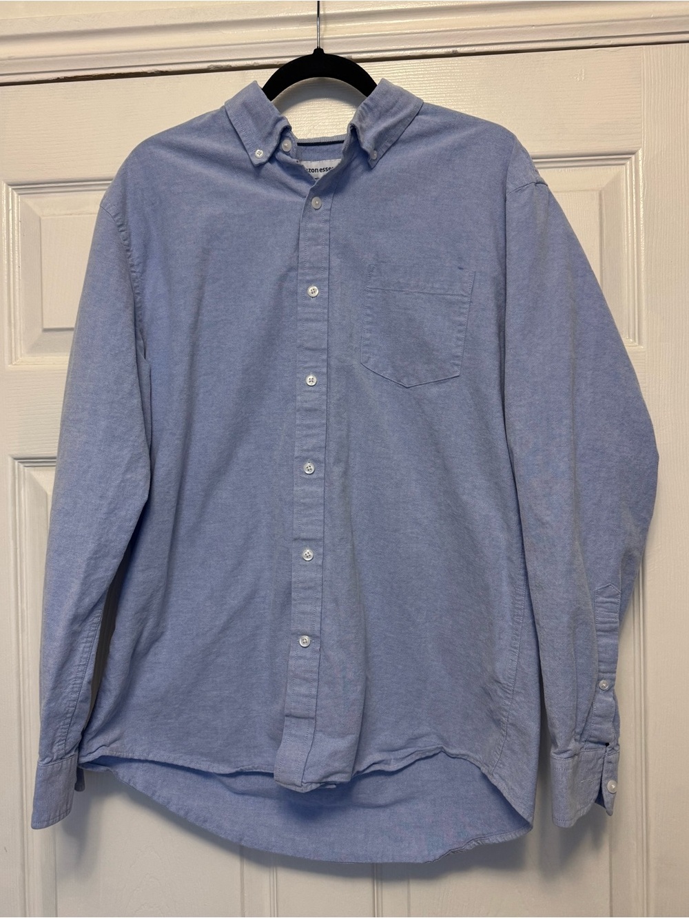 Classic Men's Light Blue Button-Down Amazon Essentials Shirt